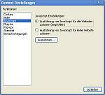 google Chrome Content-Einstellungen