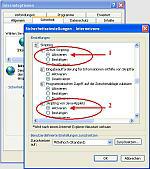 Sicherheitseinstellungen Internet Explorer